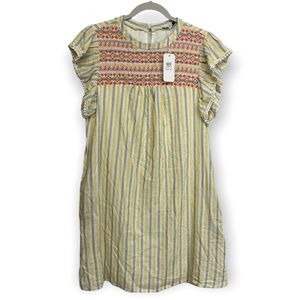 L Love Embroidered Shift Dress